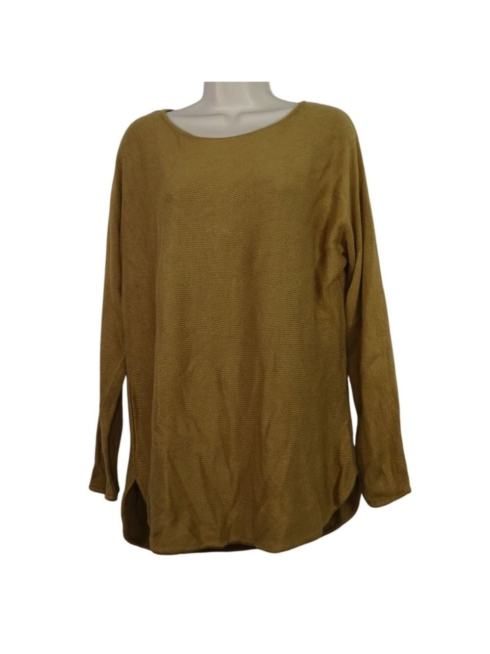Michael Kors Brown Sweater Knit Top Size M Minimalist Casual Dolman Long Sleeve